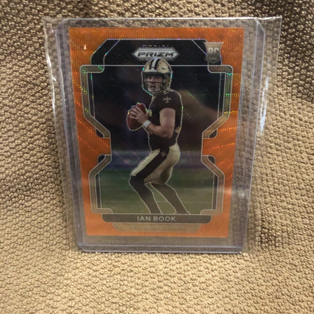 2021 Panini Prizm Ian Book Orange Shimmer 50/60 Rookie New Orleans Saints